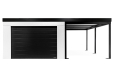 GARDEON® Garage mit Hörmann Garagentor, Fenster und Carport rechts